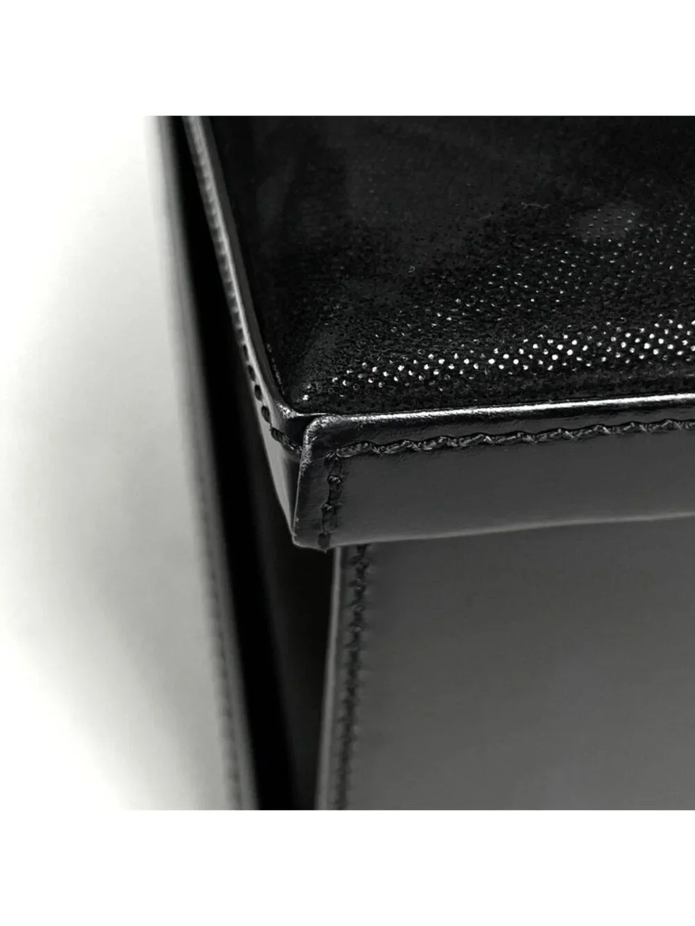Loewe Handbag Anagram Leather Black